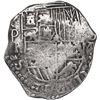 Image 1 : BOLIVIA, Potosí, cob 8 reales, 1618 PAL, rare, Grade 1.
