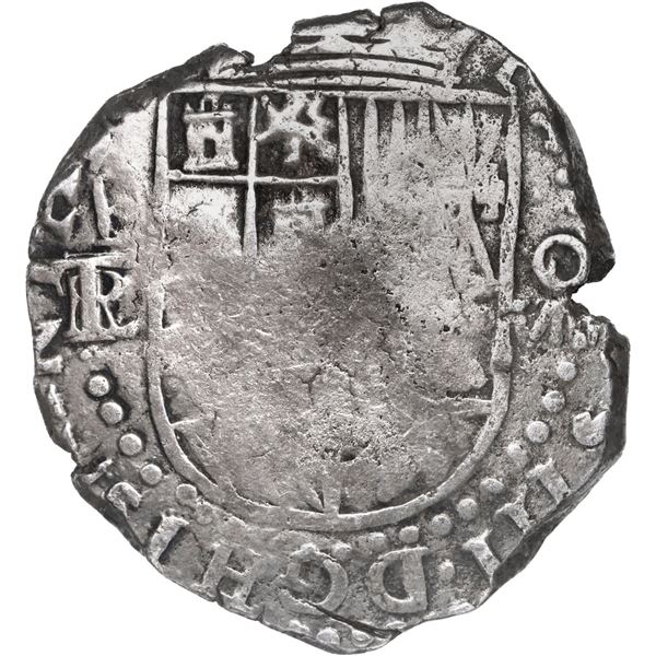 BOLIVIA, Potosí, cob 8 reales, 1618 T/PAL, rare, Grade 1.