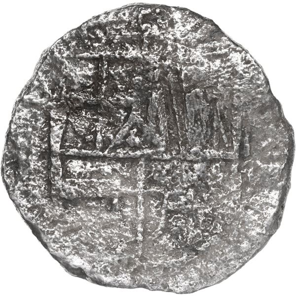 BOLIVIA, Potosí, cob 8 reales, Philip III, assayer not visible, quadrants of cross transposed, Grade