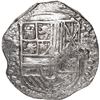 Image 1 : BOLIVIA, Potosí, cob 4 reales, Philip III, assayer RL (curved leg), Grade 1.