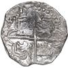 Image 2 : BOLIVIA, Potosí, cob 4 reales, Philip III, assayer RL (curved leg), Grade 1.