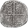 Image 2 : BOLIVIA, Potosí, cob 4 reales, Philip III, 1620 T, Grade 1.