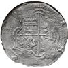 Image 2 : BOLIVIA, Potosí, cob 8 reales, Philip II, assayer B (5th period, early style), Grade 2, NGC / shipwr