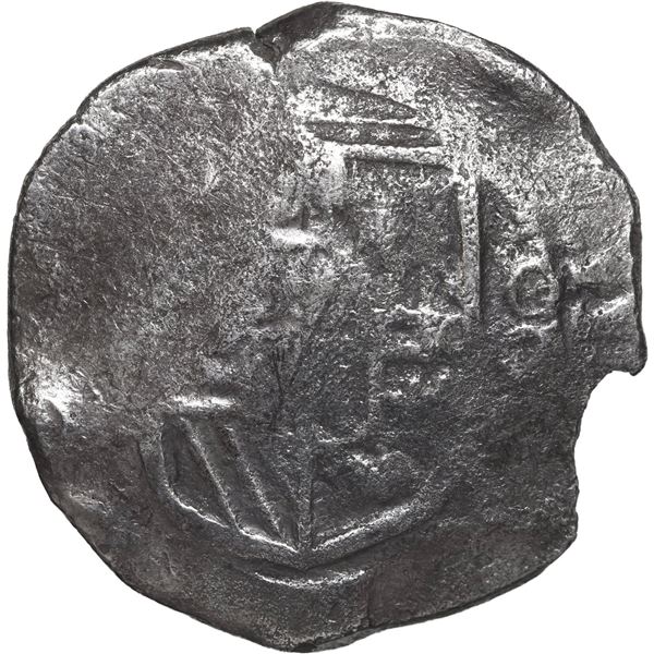 MEXICO, Mexico City, cob 8 reales, Philip IV, assayer not visible (D, late 1620s to early 1630s).