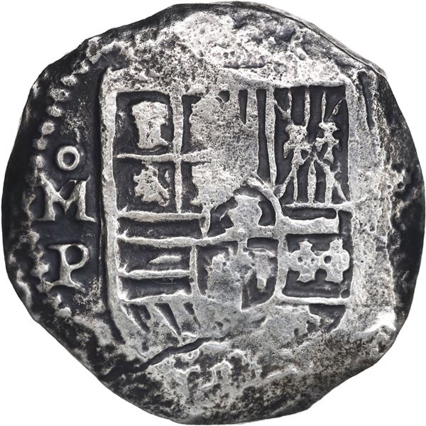 MEXICO, Mexico City, cob 8 reales, Philip IV, assayer P.