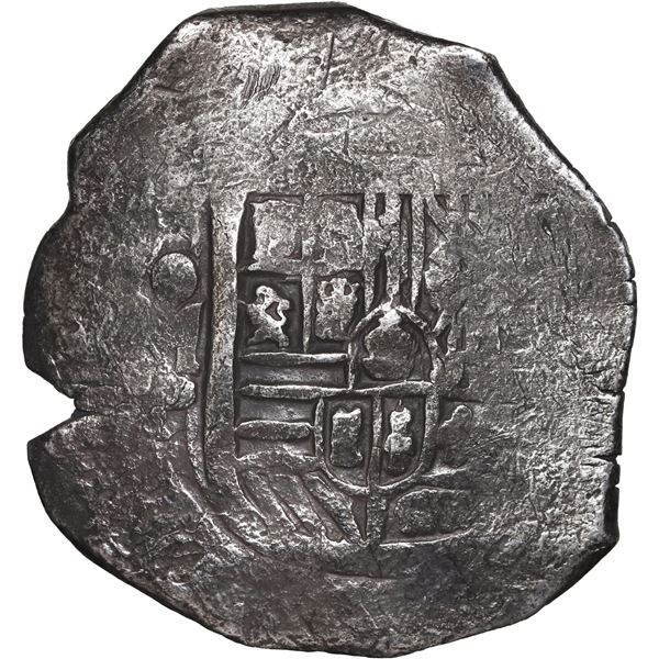 MEXICO, Mexico City, cob 8 reales, Philip IV, assayer P.