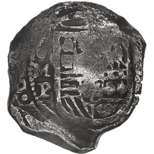 MEXICO, Mexico City, cob 8 reales, Philip IV, assayer P.