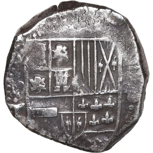BOLIVIA, Potosí, cob 8 reales, Philip IV, assayer T (mid-1630s).