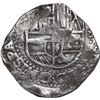 Image 1 : BOLIVIA, Potosí, cob 8 reales, Philip IV, assayer TR (mid- to late 1630s).