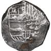 Image 1 : BOLIVIA, Potosí, cob 8 reales, Philip IV, assayer not visible (1620s), quadrants of cross transposed