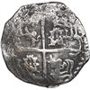 Image 2 : BOLIVIA, Potosí, cob 8 reales, Philip IV, assayer not visible (1620s), quadrants of cross transposed