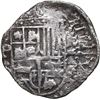 Image 1 : BOLIVIA, Potosí, cob 2 reales, Philip IV, assayer not visible (1620s), quadrants of cross transposed