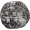 Image 2 : BOLIVIA, Potosí, cob 2 reales, Philip IV, assayer not visible (1620s), quadrants of cross transposed