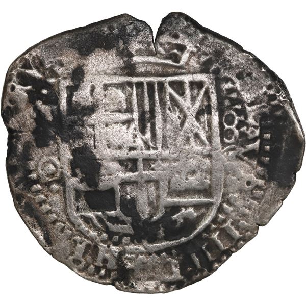 BOLIVIA, Potosí, cob 8 reales, 1650 O, with crowned-L countermark on cross, ex-Ponte, Mastalir Plate