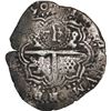 Image 2 : BOLIVIA, Potosí, cob 8 reales, 1650 O, with crowned-L countermark on cross, ex-Ponte, Mastalir Plate