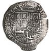 Image 1 : BOLIVIA, Potosí, cob 8 reales, 1651 E, with crowned-•F• (four dots) countermark on