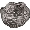 Image 1 : BOLIVIA, Potosí, cob 4 reales, 1650 O, with crowned-A countermark on shield, crowned-C and crown-alo