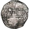 Image 1 : BOLIVIA, Potosí, cob 4 reales, (1650) O, with pentagonal crowned-1652 countermark (unique) on cross,