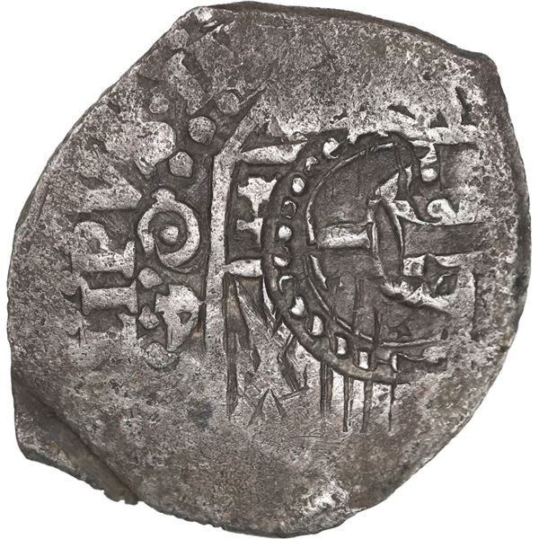 BOLIVIA, Potosí, cob 4 reales, (1650) O, with crowned-L countermark on shield, ex-Ponte, Mastalir Pl