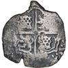 Image 2 : BOLIVIA, Potosí, cob 4 reales, (1650) O, with crown-alone countermark on shield, ex-Ponte, Mastalir 
