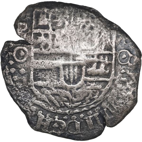BOLIVIA, Potosí, cob 4 reales, (1650) O, with crowned-O countermark on cross, ex-Ponte, Mastalir Pla