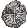 Image 2 : BOLIVIA, Potosí, cob 4 reales, (1650) O, with crowned-O countermark on cross, ex-Ponte, Mastalir Pla