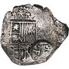 Image 1 : BOLIVIA, Potosí, cob 4 reales, 1651 (modern 5) E, with crowned-•F• (two dots) coun