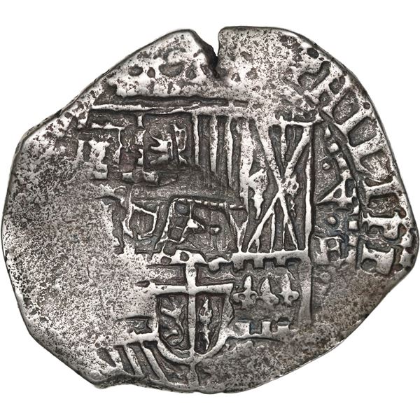 BOLIVIA, Potosí, cob 4 reales, 1651 (modern 5) E, with crowned-PH countermark on shield, ex-Ponte, M