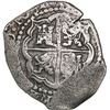 Image 2 : BOLIVIA, Potosí, cob 4 reales, 1651 (modern 5) E, with crowned-PH countermark on shield, ex-Ponte, M