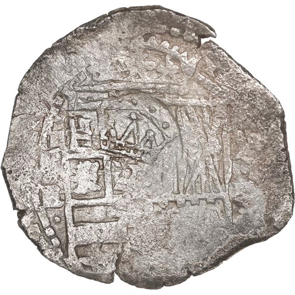 BOLIVIA, Potosí, cob 4 reales, 1651 (modern 5) E, with crowned-PH countermark on shield, ex-Ponte, M
