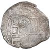 Image 1 : BOLIVIA, Potosí, cob 4 reales, 1651 (modern 5) E, with crowned-PH countermark on shield, ex-Ponte, M