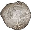 Image 2 : BOLIVIA, Potosí, cob 4 reales, 1651 (modern 5) E, with crowned-PH countermark on shield, ex-Ponte, M