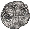 Image 2 : BOLIVIA, Potosí, cob 4 reales, 1651 (modern 5) E, with crown-alone countermark (rare variety) on cro
