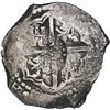 Image 2 : BOLIVIA, Potosí, cob 4 reales, (1651-52) E, with crown-alone countermark (rare variety) on cross, ex