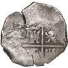 Image 2 : BOLIVIA, Potosí, cob 4 reales, (1651-52) E, with crowned-•F• (two dots) countermar
