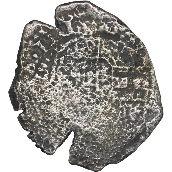 BOLIVIA, Potosí, cob 4 reales, (1651-52) E, with crowned-o countermark (rare) on cross, ex-Ponte, Ma
