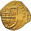 Image 1 : COLOMBIA, Bogotá, gold cob 2 escudos, 1655, assayer not visible (R) to left, mintmark NR to right, N
