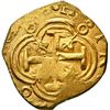 Image 2 : COLOMBIA, Bogotá, gold cob 2 escudos, 1655, assayer not visible (R) to left, mintmark NR to right, N