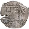 Image 1 : BOLIVIA, Potosí, cob 4 reales, 1651 (modern 5) E, with crown-alone (rare variety) and crowned-arms c