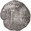 Image 1 : BOLIVIA, Potosí, cob 8 reales, 1654 E, •8• above cross.