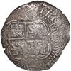 Image 2 : BOLIVIA, Potosí, cob 8 reales, 1653 E, •PH• at top, four-digit date below cross.
