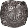 Image 2 : BOLIVIA, Potosí, cob 8 reales, 1658 E, pomegranate above cross.