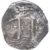 Image 1 : BOLIVIA, Potosí, cob 8 reales, 1656 E, PH at top.