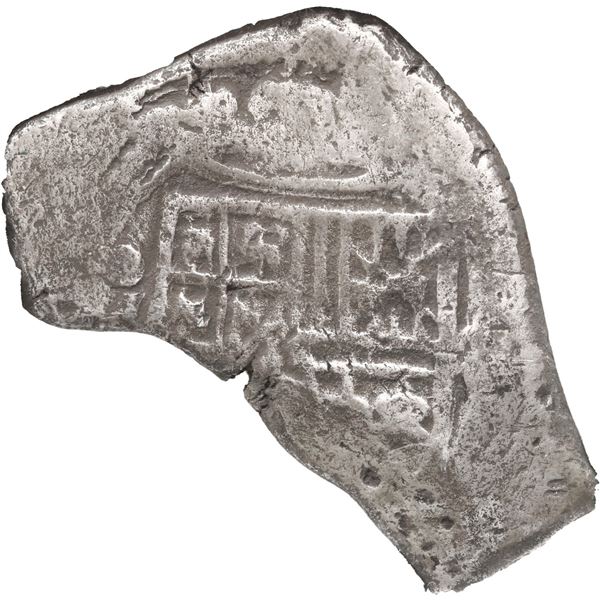 MEXICO, Mexico City, cob 8 reales, Charles II, assayer not visible, neat shape, PNCS Grade 3 Associ