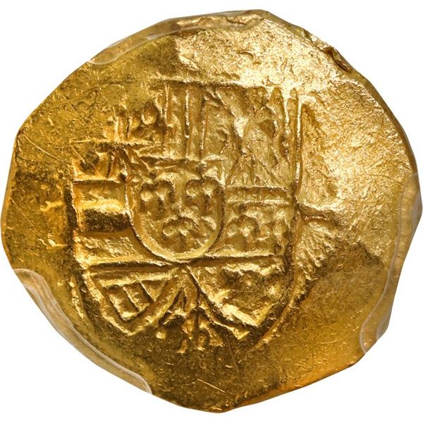 MEXICO, Mexico City, gold cob 1 escudo, (1711) (J), rare, PCGS MS63, finest known in the PCGS census