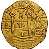 Image 1 : PERU, Lima, gold cob 8 escudos, 1712 M, legend starting at 6 o'clock, NGC MS 62 (1715 Fleet Shipwrec