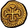 Image 2 : PERU, Cuzco, gold cob 1 escudo, 1698 M, extremely rare, NGC AU 58 (1715 Fleet Shipwreck Label).