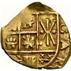 Image 1 : COLOMBIA, Bogotá, gold cob 2 escudos, Charles II posthumous, no assayer (Arce), NGC AU details / ben