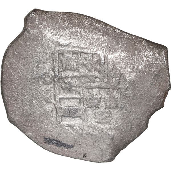 MEXICO, Mexico City, cob 8 reales, Philip V, assayer J, style of 1712-13, ex-Fisher.