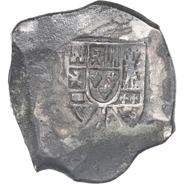 MEXICO, Mexico City, cob 8 reales, (1714) (J), small-shield variety.